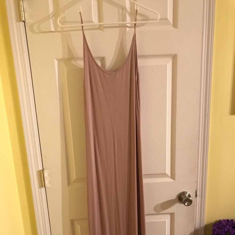 Tan long Dress